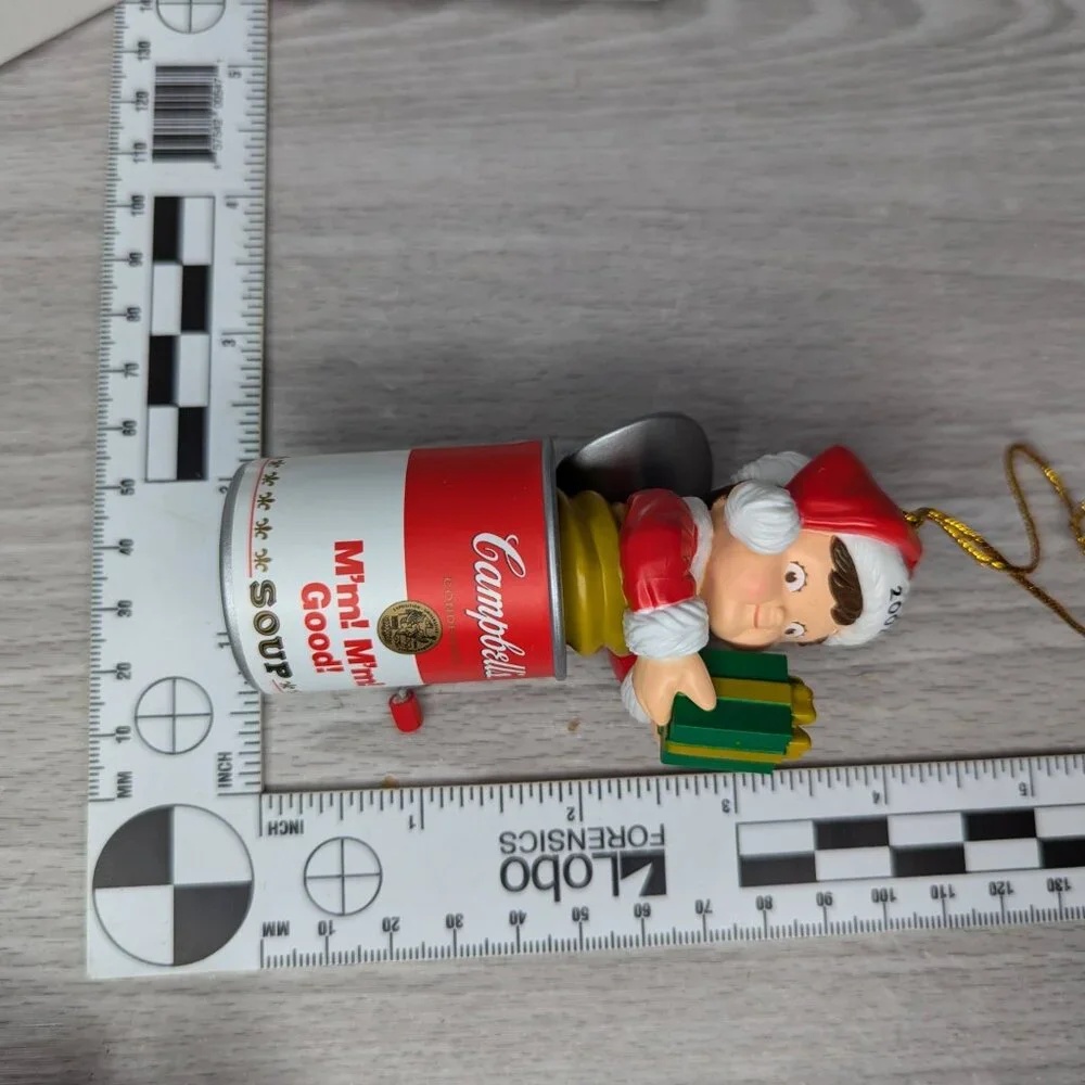 Vintage 2002 Campbell's Soup Kids Boy in Soup Can Ornament with Original Box